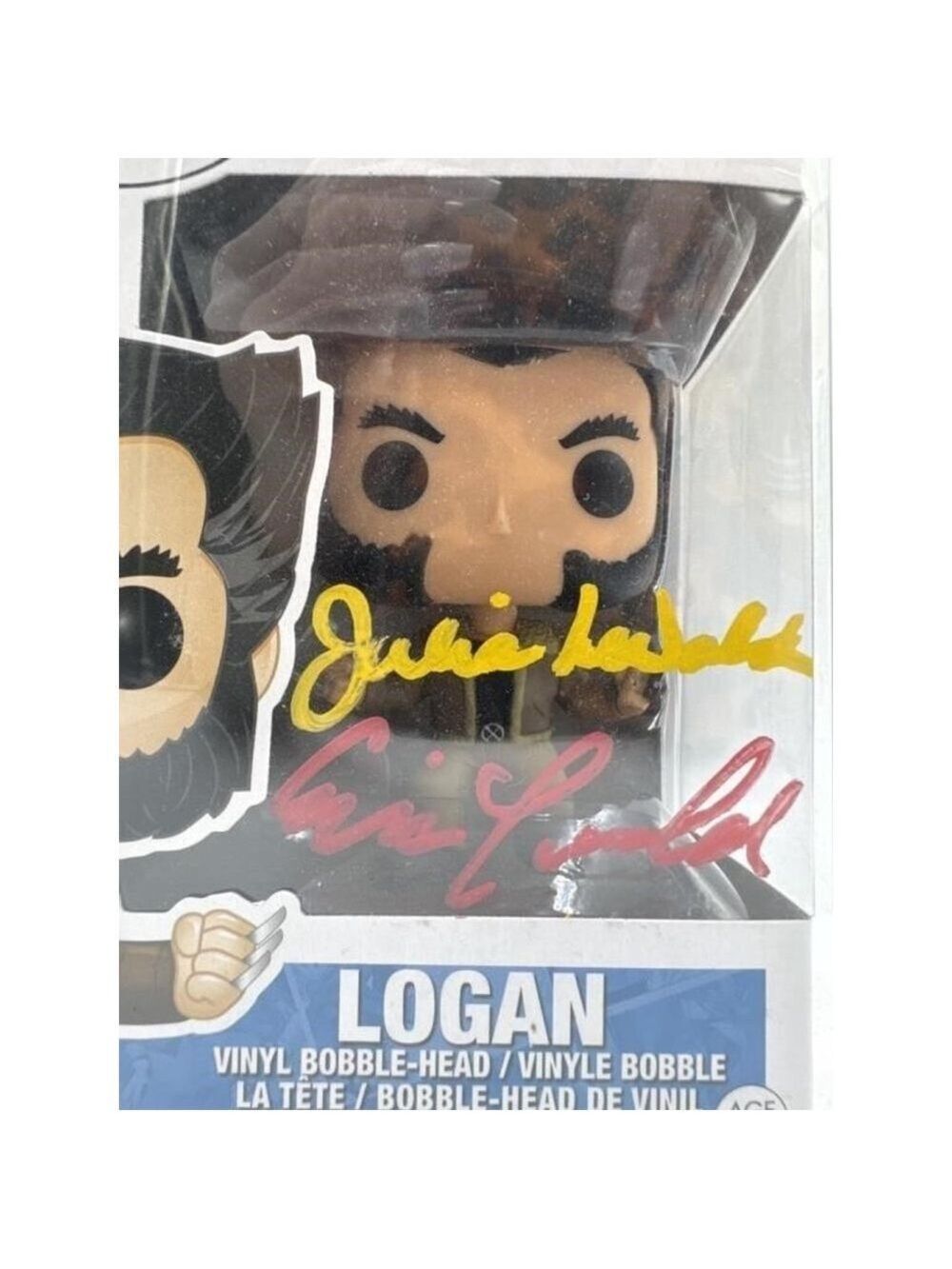 Funko Pop! Marvel X-Men Logan Vinyl Figure Signed by Eric & Julia Lewald